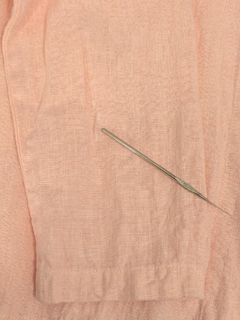Willow Pastel Pink Button-Front Linen Shirt Jacket USA Made Candy Bubble Gum Clr - Picture 10 of 11